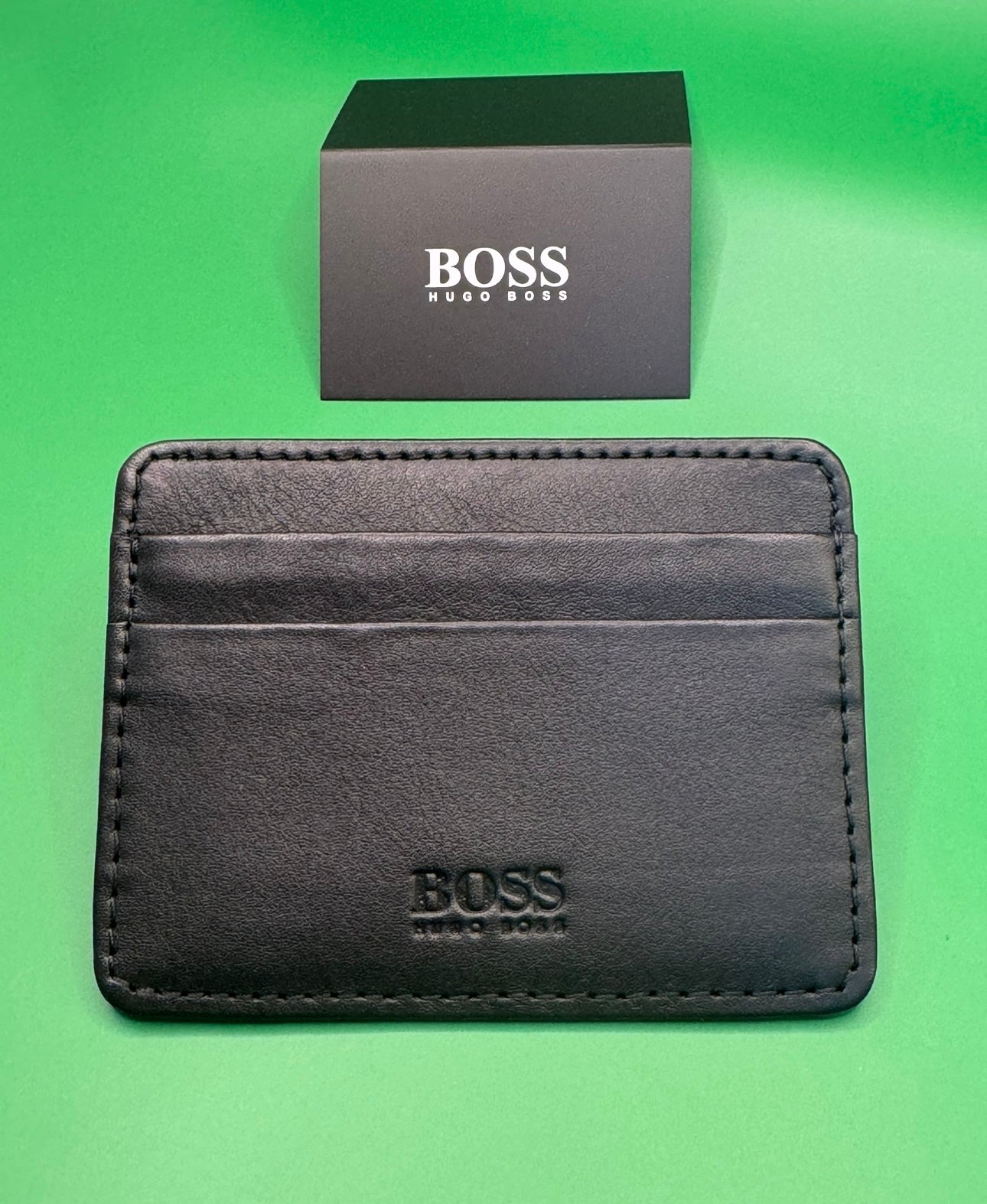 5-POCKET LEATHER CARD HOLDER WITH LOGO