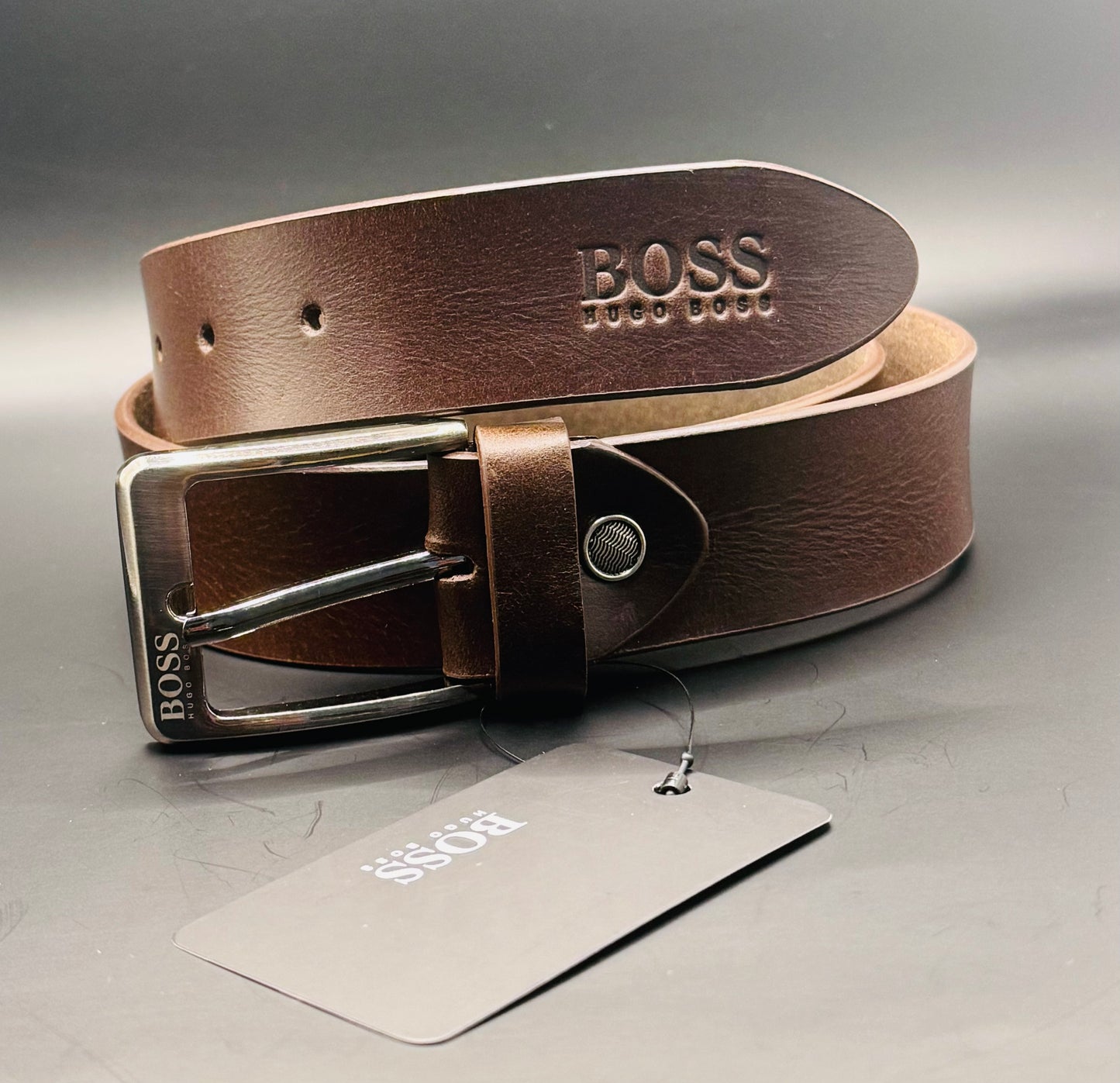 SIGNATURE CRAZY HORSE LEATHER BELT