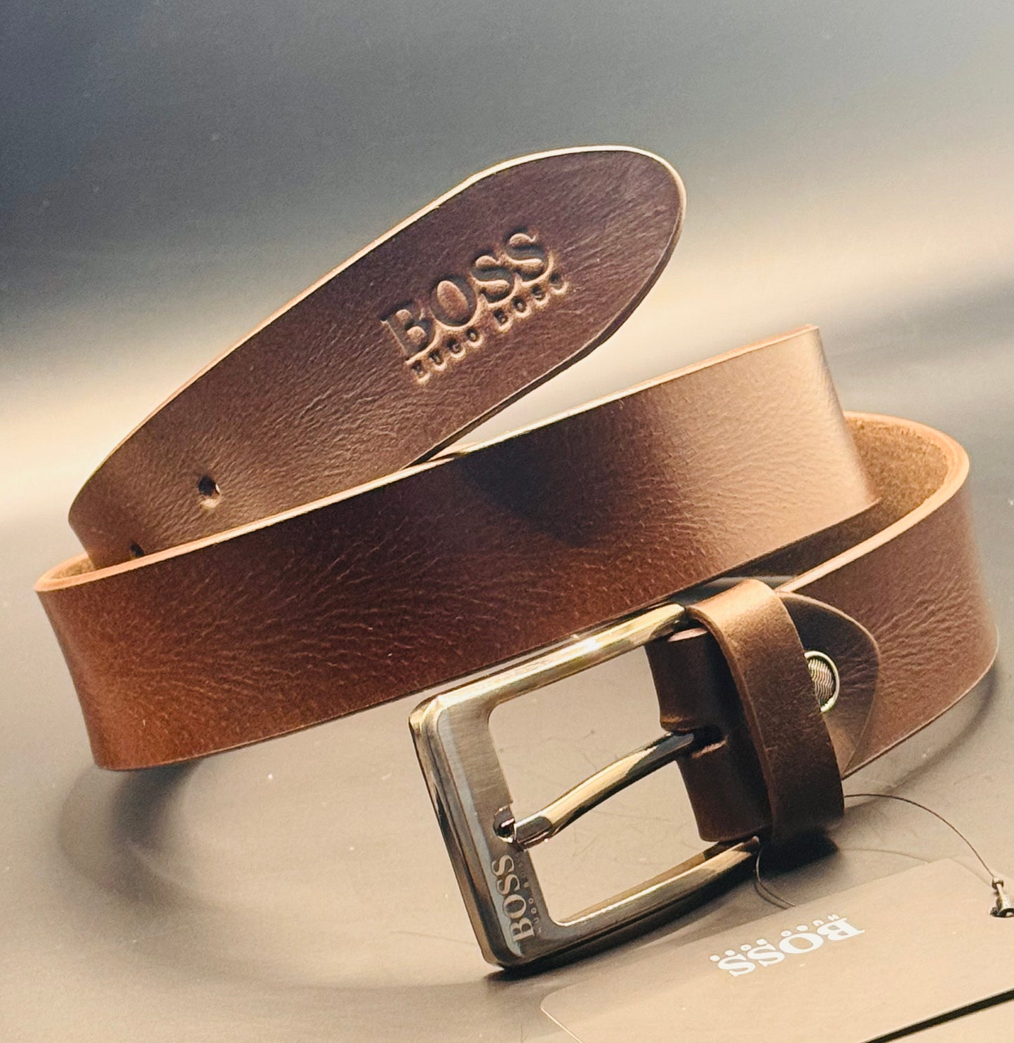 SIGNATURE CRAZY HORSE LEATHER BELT